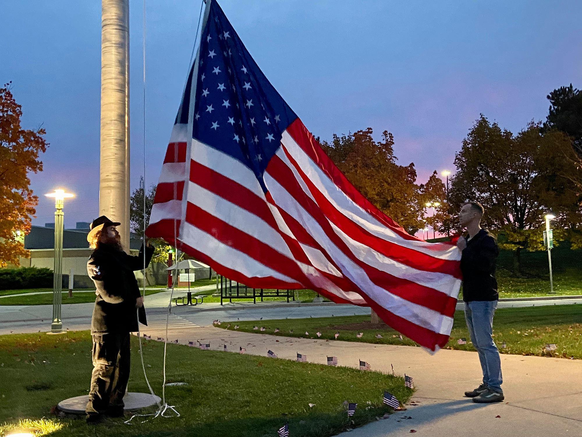 flag raising